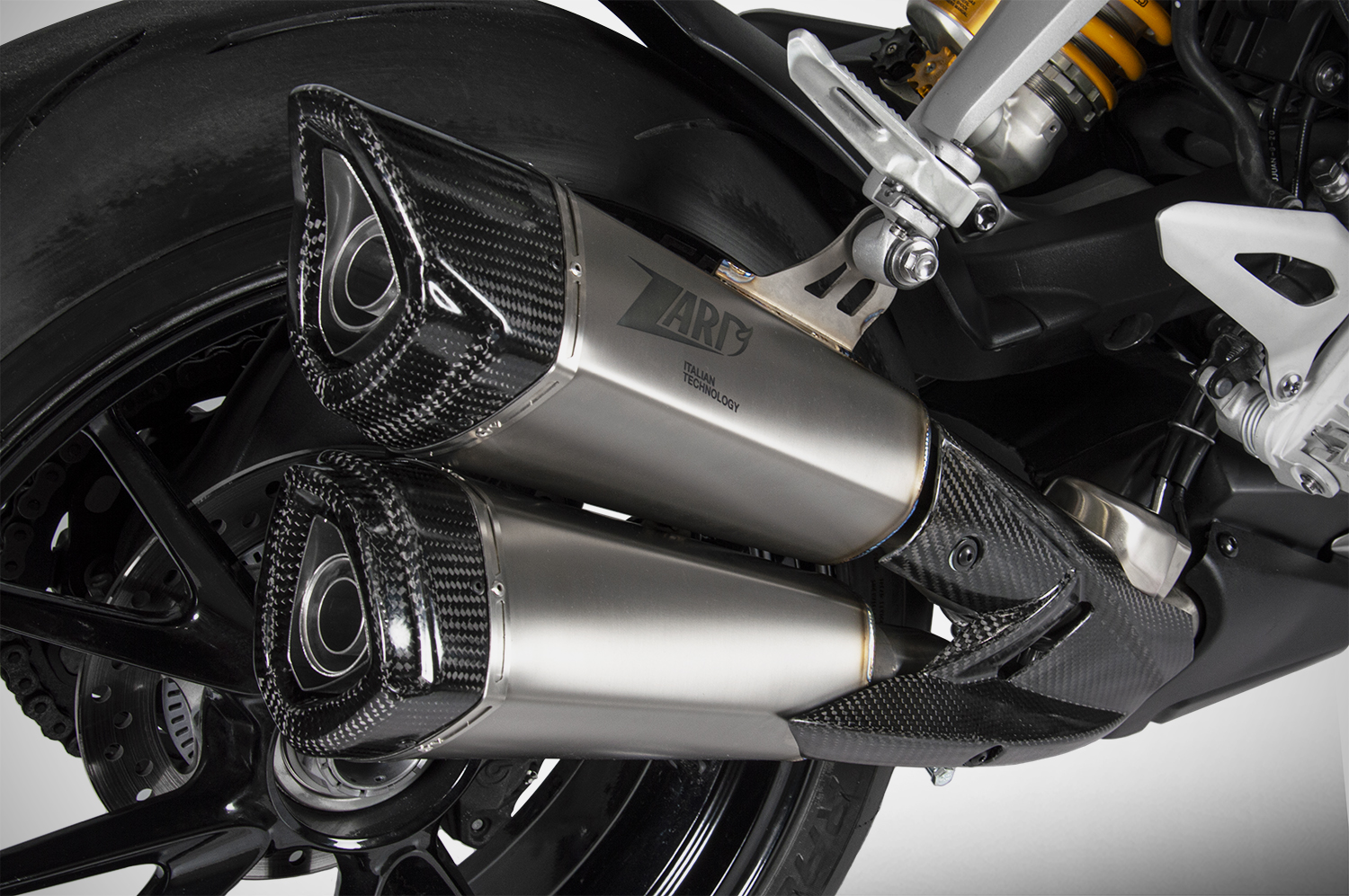ZARD Dual Muffler Slip-on for Triumph Speed Triple 1200 RS
